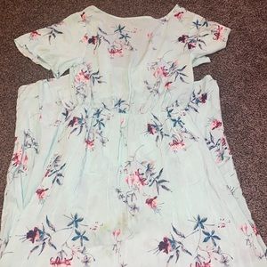 Romper with flowy train, size M